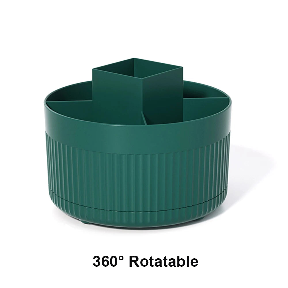 360° Rotating Makeup Brush Holder & Organizer