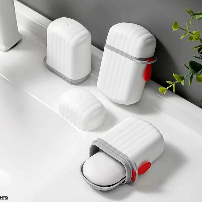 Portable Sealed Waterproof Soap Box for Travel, Hiking & Camping – Drainage Design